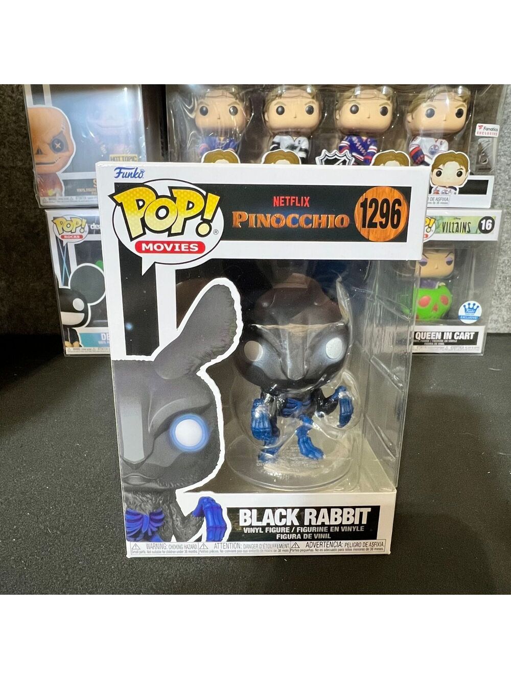 Funko Pop Movies Pinocchio Black Rabbit 1296 Netflix Vinyl Figure Collectible